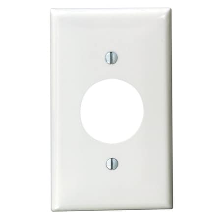 Leviton Faceplate, Number of Gangs: 1 Nylon, White 80704-00W